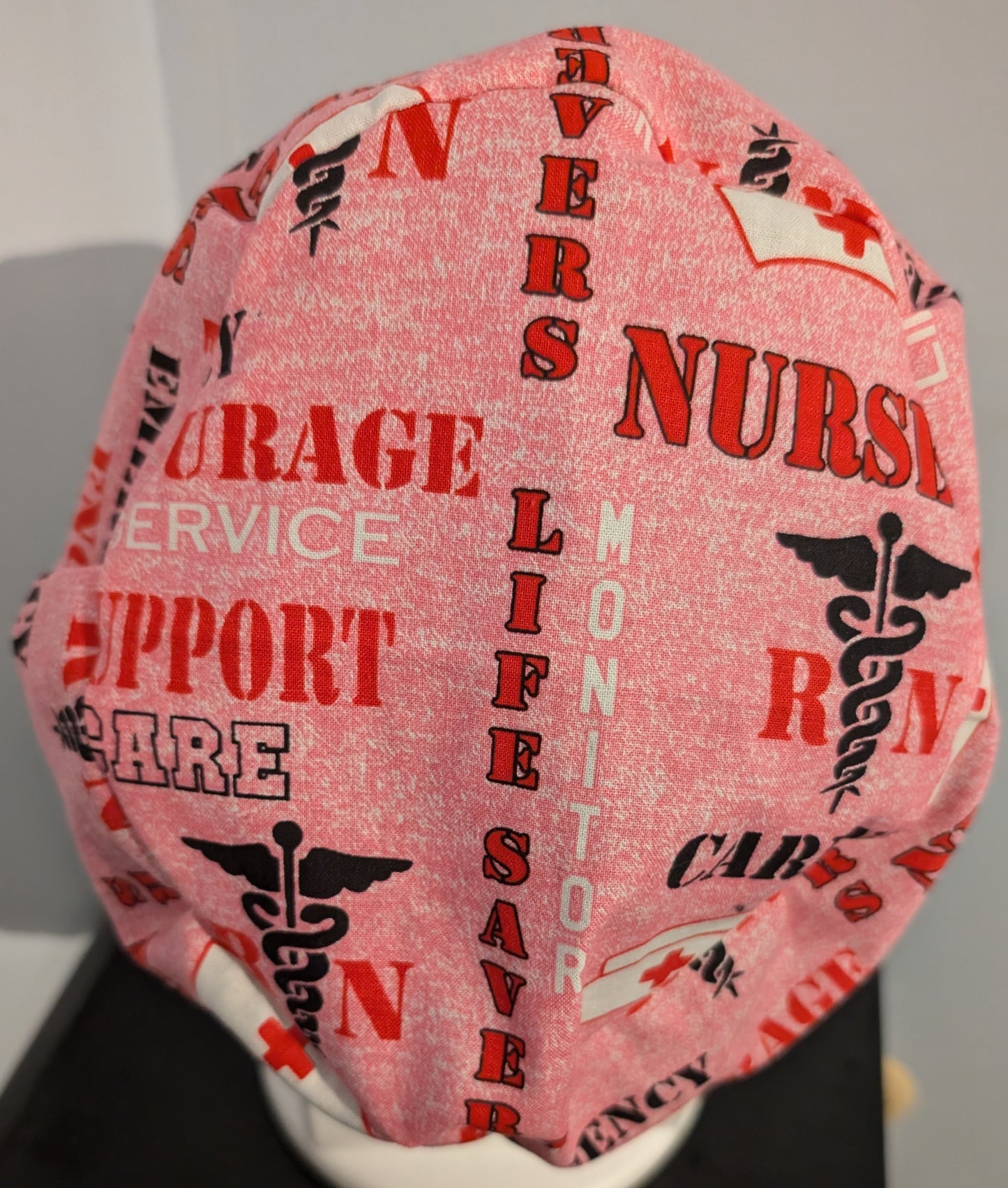 Pink Nurse Scrub Cap