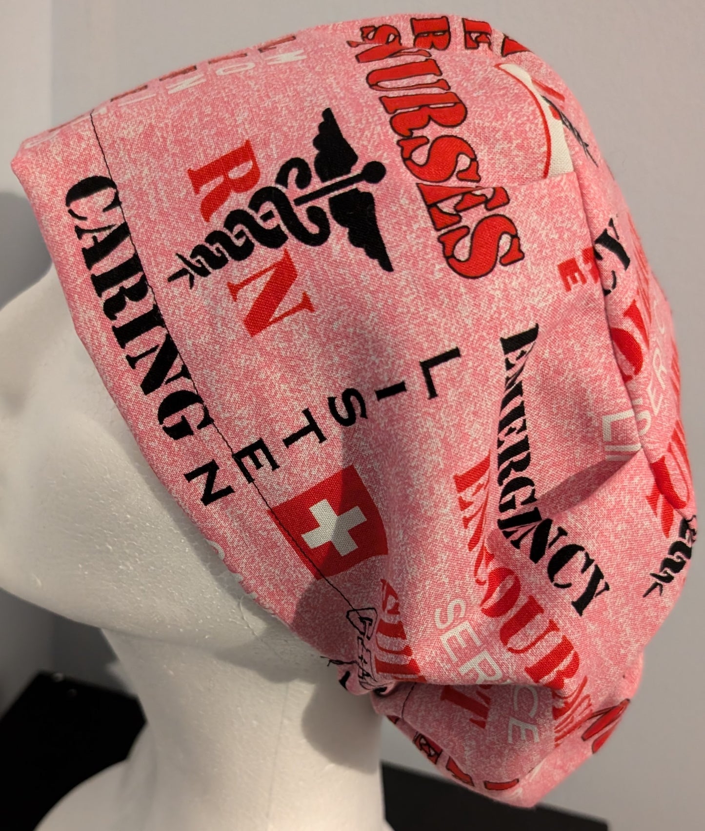 Pink Nurse Scrub Cap