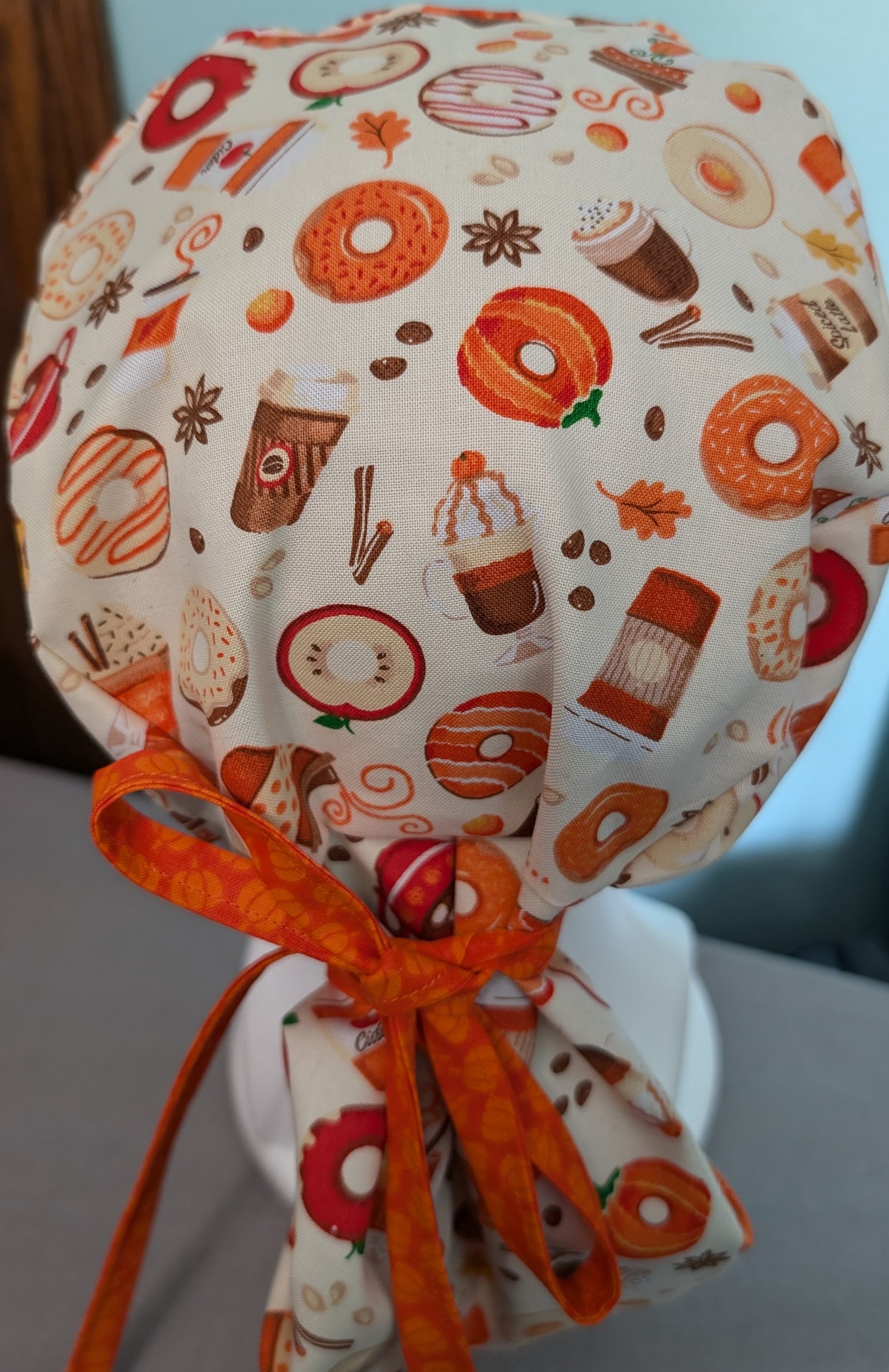 Pumpkin Spice Scrub Cap