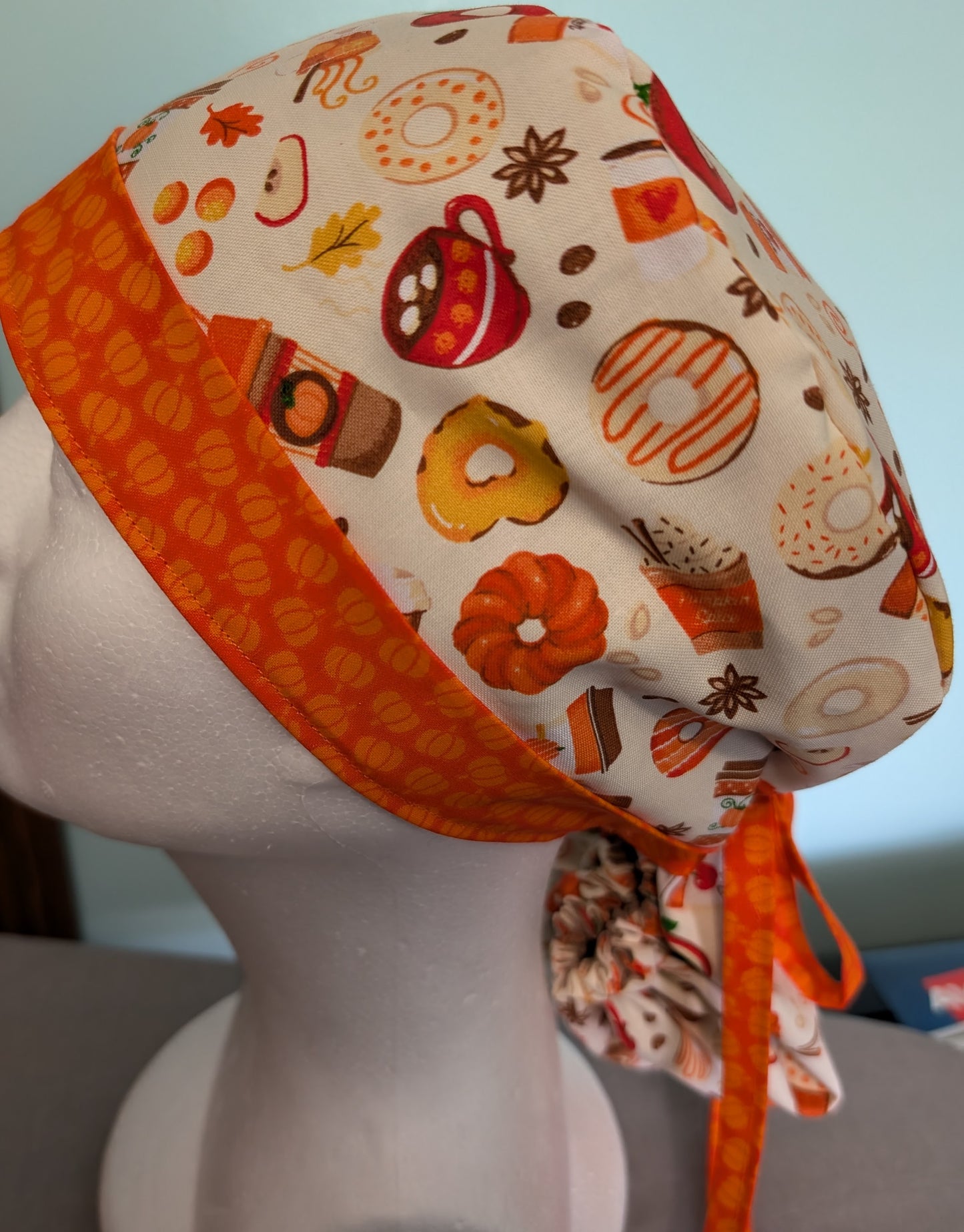 Pumpkin Spice Scrub Cap