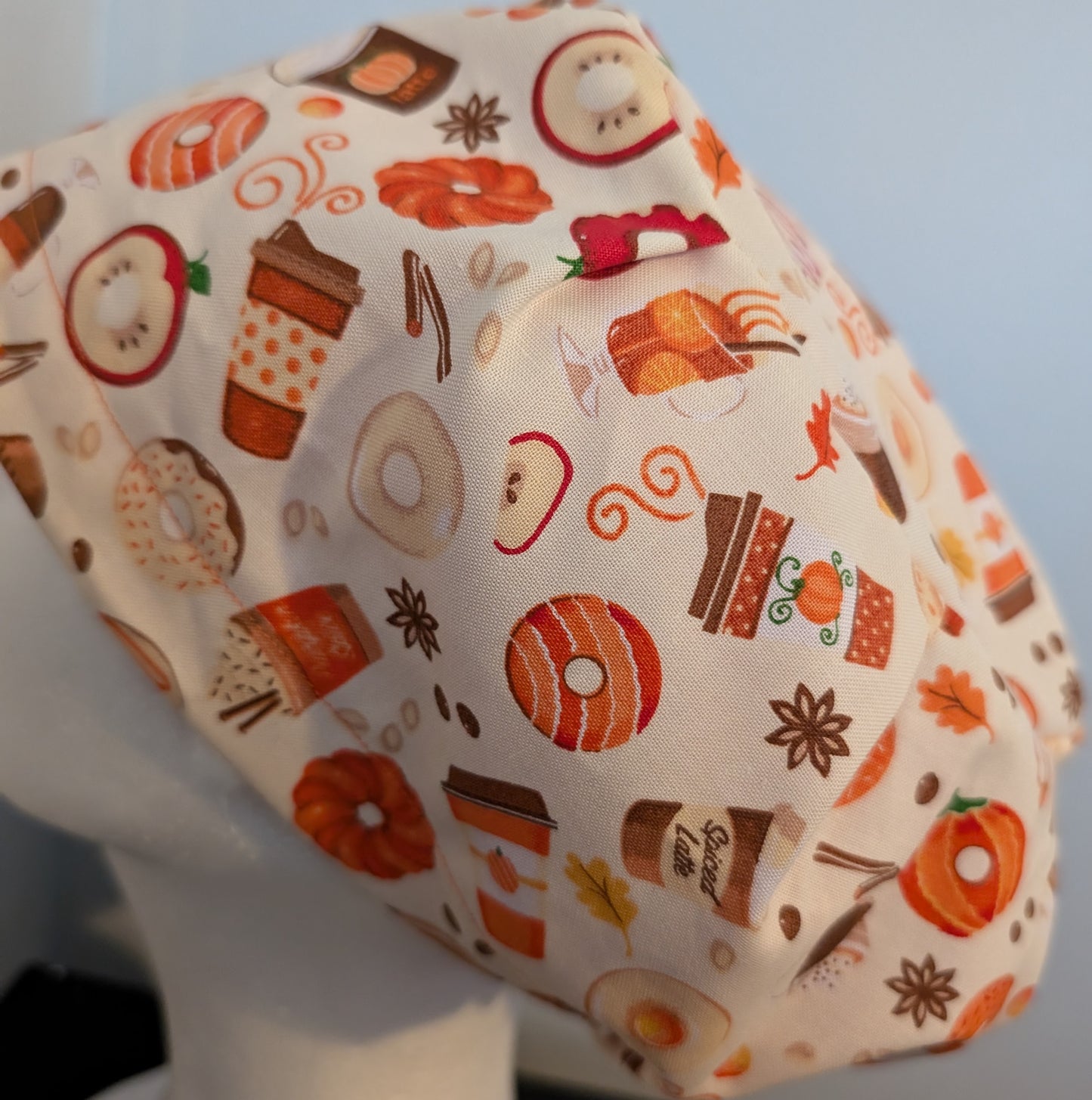 Pumpkin Spice Scrub Cap