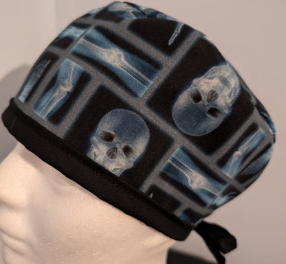 Xray skeleton scrub hat