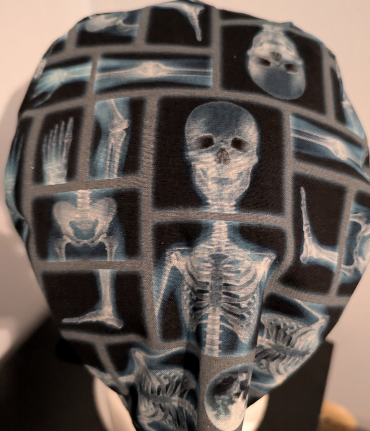 Xray skeleton scrub hat